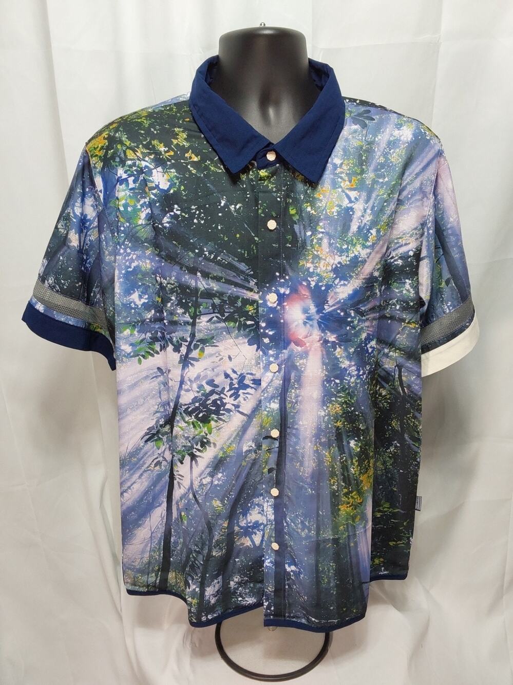 The Hideout Clothing XL Lost In Paradise Short Sleeve Button-Down Shirt #M176